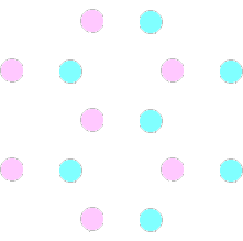 A bisexual hexagonal relationship network.