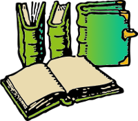 Illustration of old books.