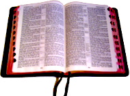 An open Bible.