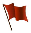 The Red Flag: symbol of socialists.