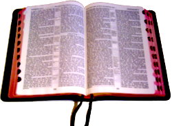 An open Bible.