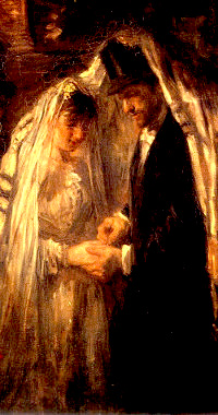 A Jewish Wedding by Jozef Israëls 1903.