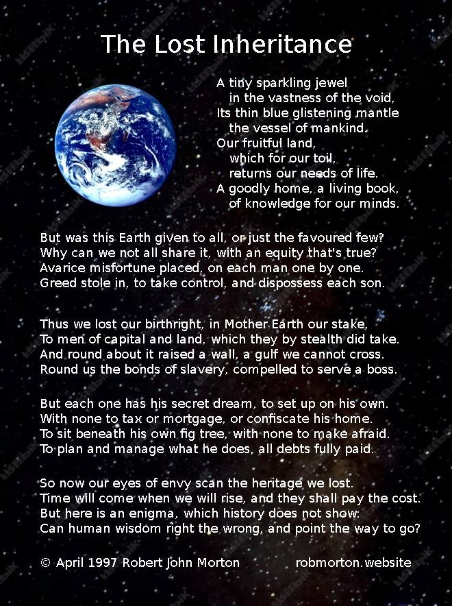 poem: The Lost Inheritance