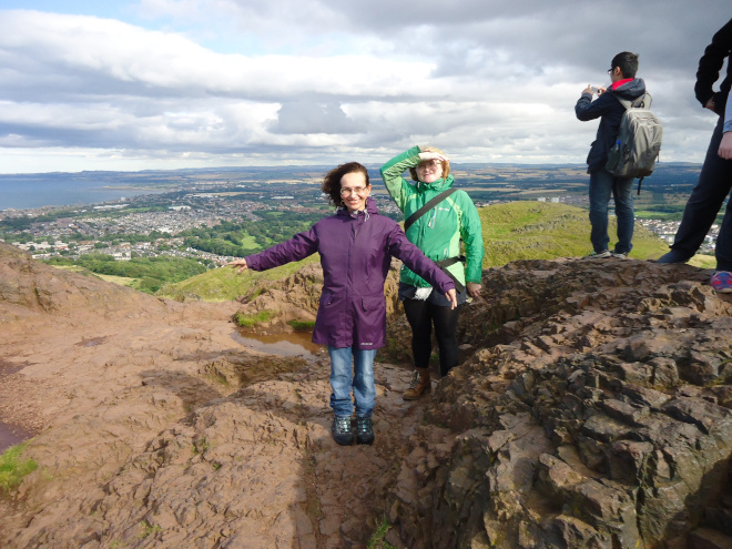Me at the summit of Arthur's Seat.