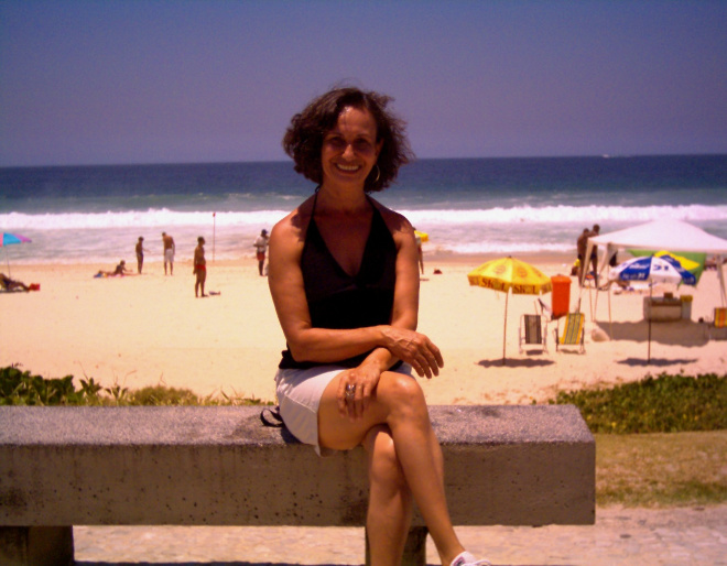 Dayse in Barra da Tijuca, near the Sheraton hotel.