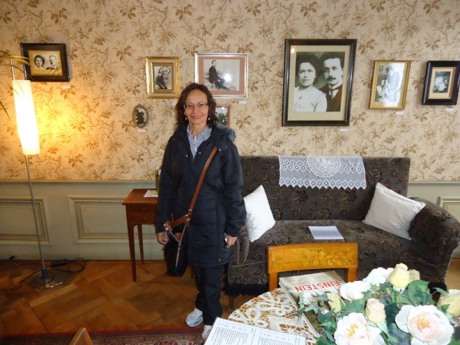 Dayse in Einstein's House - Bern, Switzerland.
