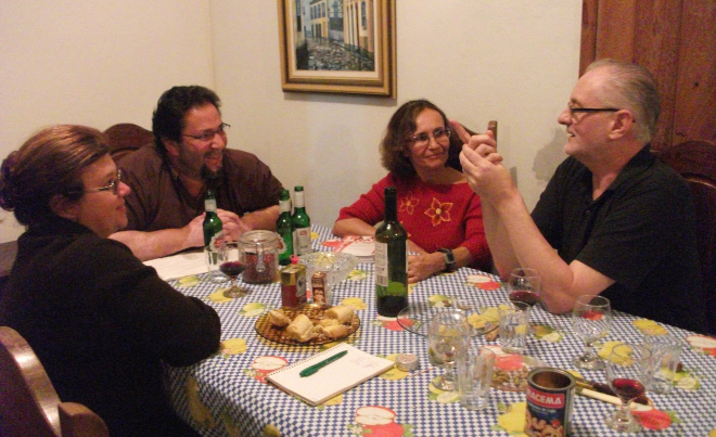 With Robert, Washington and Dora, Ouro Preto 2012.