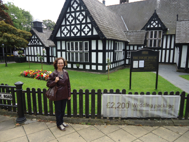 Me outside The Court House, Worsley, Lancashire, UK