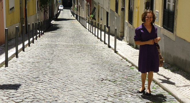 A little alley in the upper city.
