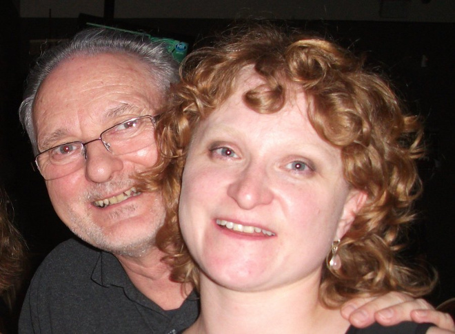 Lisa and her father 2012.