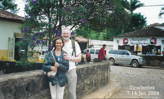 Dayse and Rob in Tiradentes 7-14 January 2004
