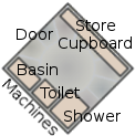 Private bathroom of the Universal Terrestrial Dwelling.