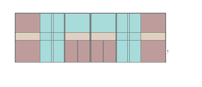 Twin bathroom units for the bedroom of the landshare dwelling.