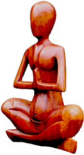 Abstract human form for the quiet room of the eco-residence.