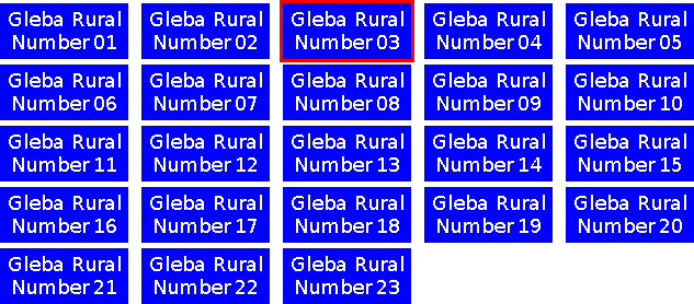 Logical plan of the rural condominium called Sagarana - Fazend­inhas Inteligentes.
