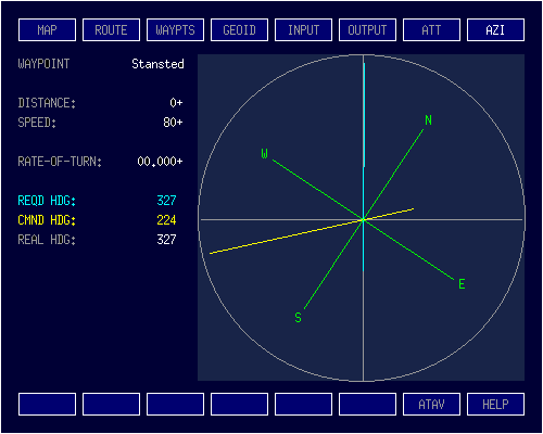 Azimuth Tab of Global Navigator II originated and written in 'C' by Robert John Morton YE572246C.