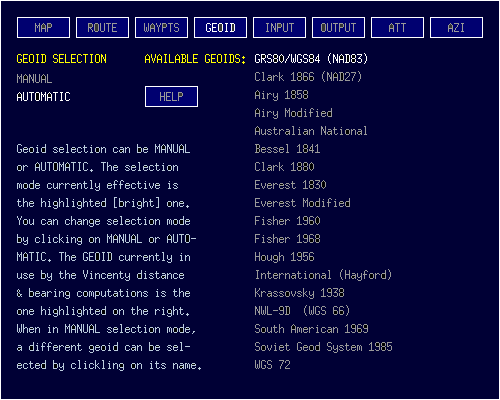 Geoid Tab of Global Navigator II originated and written in 'C' by Robert John Morton YE572246C.